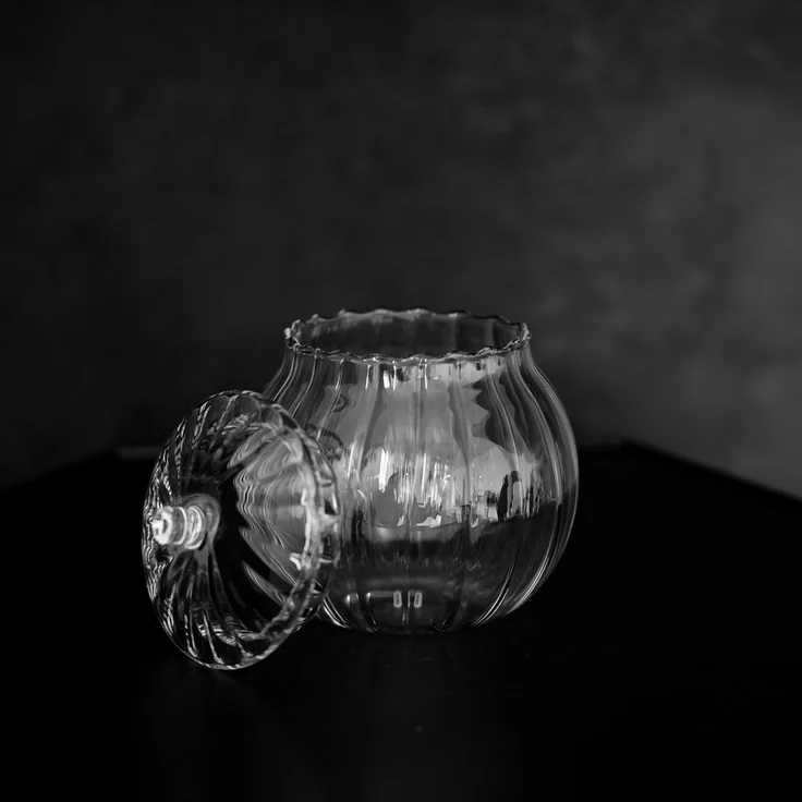 Zuckerbehälter aus Glas 460 ml - Aufbewahrungbehälter mit Deckel – Bild 3
