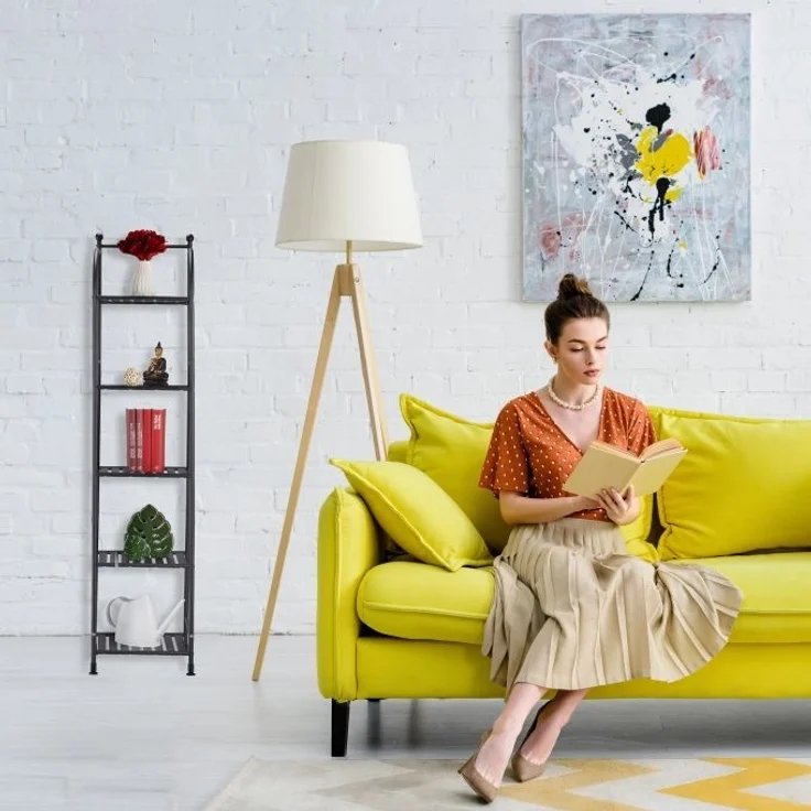 Schmales Standregal mit 5 Ablagen – Bild 3