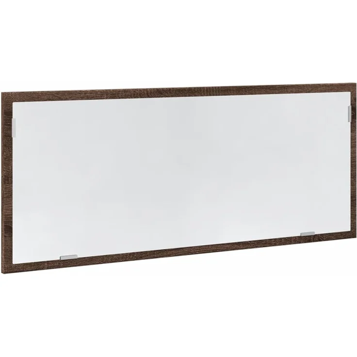 vidaXL LED-Badspiegel Braun Eichen-Optik 100x8,5x37 cm Holzwerkstoff 856274 – Bild 4