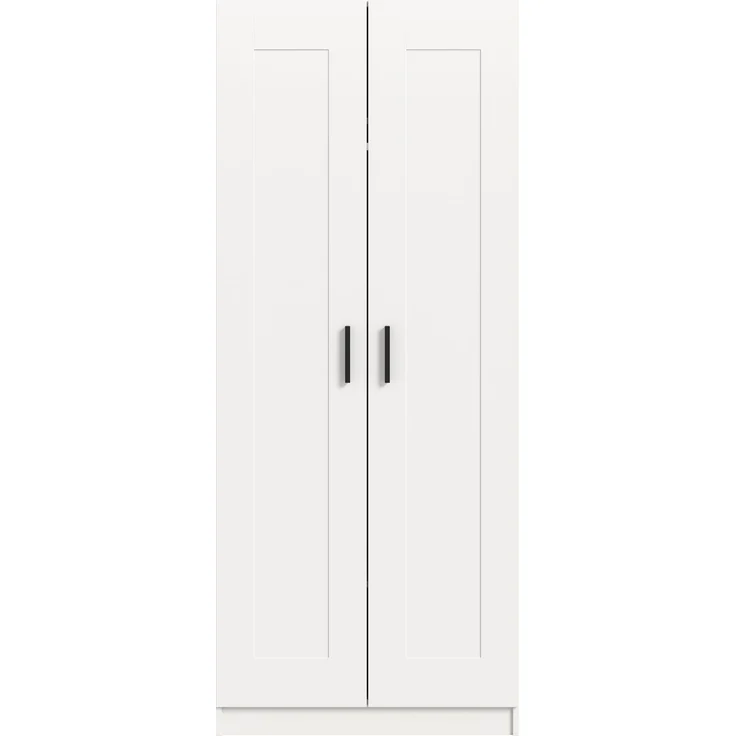 Visby Kleiderschrank 2-türig in weiß – Bild 2
