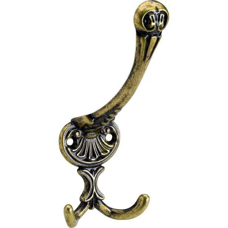 Hettich Hut- & Mantelhaken 14,5 x 5,8 x 7 cm brüniert gold - 1 Stück