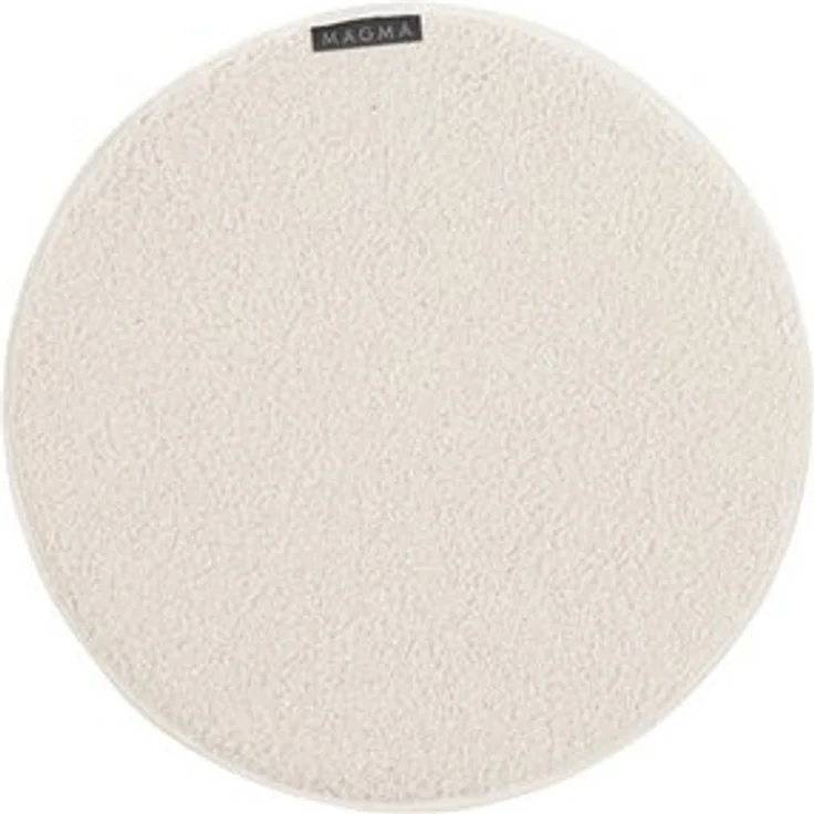 Magma Heimtex Sitzkissen WOOLLY, Creme, Polyester, Ø 35 cm, Schaffellimitat – Bild 4