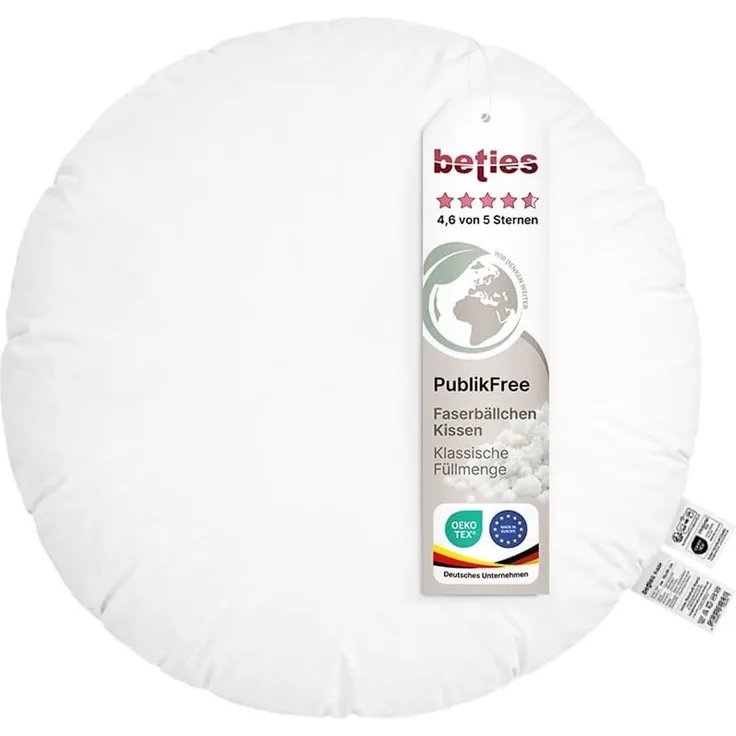 Kissenfüllung rund ca. 40 cm Ø Polyester-Faserbällchen beties "PublikFree"