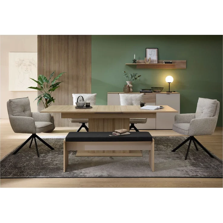 Sideboard Inka / Ina, Holzwerkstoff, Beige, Holzfarben, 180 x 90 x 45 cm – Bild 5