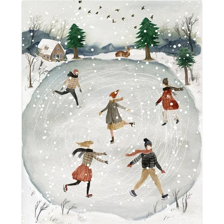 Trayosin 3er Weihnachten Winter Poster Set Wandbilder Leinwandbilder 40x50cm – Bild 5