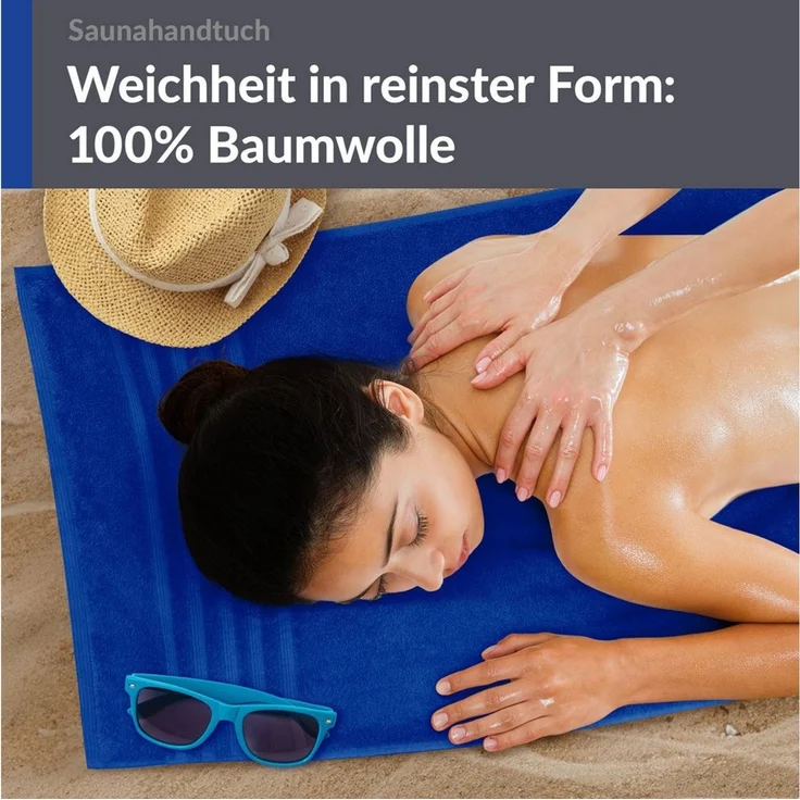 Lashuma Saunatuch XXL Handtuch London, Frottee (1-St), großes Badetuch Damen & Badehandtuch Herren 80x200 - Saunahandtuch – Bild 4