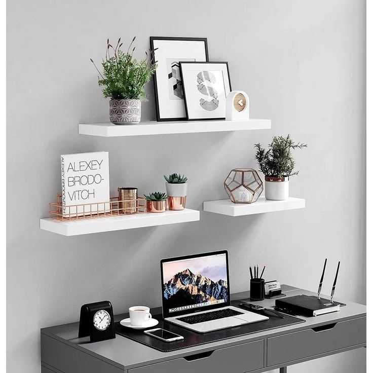 VASAGLE Wandregal, 1-tlg, Wandboard, Bereite 40 - 80 cm – Bild 3