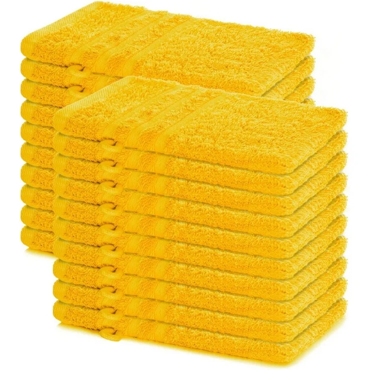 Lavea Waschhandschuh 20er Set Waschhandschuhe, 15 x 21 cm, Elena-Frottierserie, Waschlappen, (20-St), 500 g/m² Frottier, weich & saugstark, pflegeleicht – Bild 1