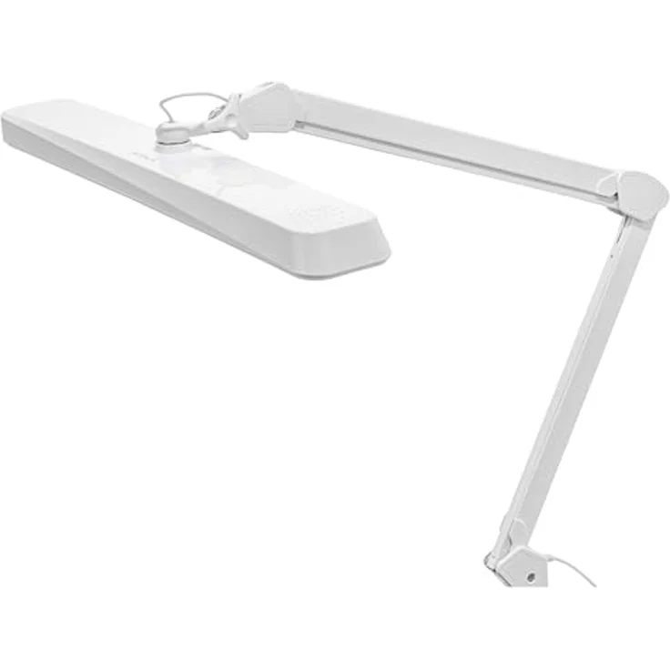 Semplix LED Arbeits-Tischlampe weiß (324 LED/ dimmbar in 5 Stufen/ Tischklemme) – Bild 5