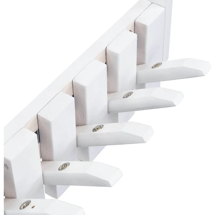 HOME DELUXE Garderobenleiste PORTE Weiß - 32 x 15 cm – Bild 5