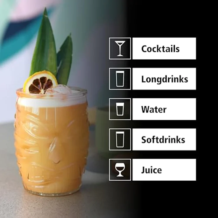 LIBBEY Cocktailglas Libbey Trinkglas, 12er Set -TIKI- von polynesischer Kunst inspiriert, 12-tlg, Glas, 473 ml, hochwertig verarbeitet, im charakteristischen Design – Bild 7