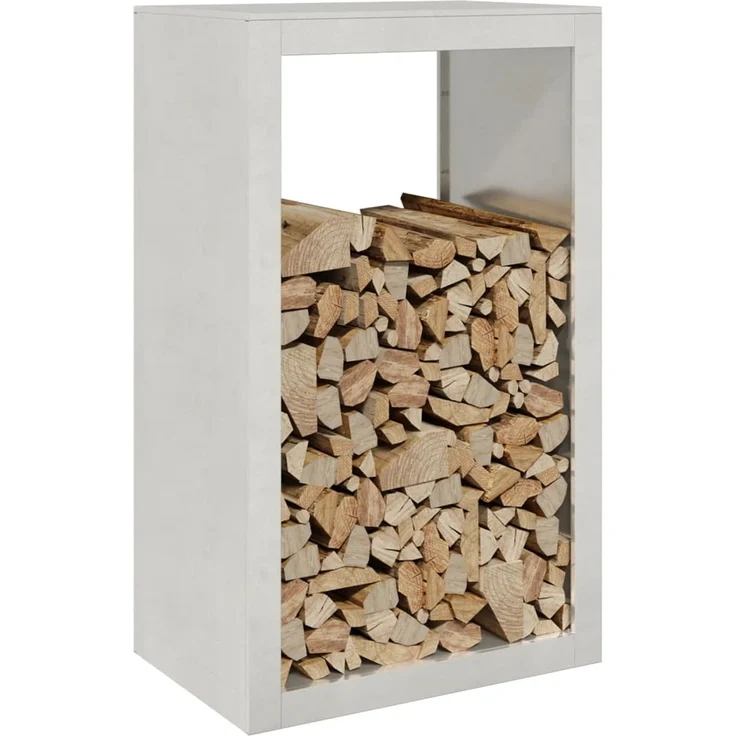 vidaXL Brennholzregal 60x40x100 cm Edelstahl 850993 – Bild 2