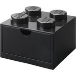 Lego Brick 4 Desk Drawer czarny