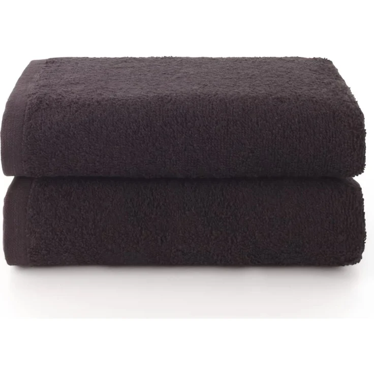 Top Towel - Plus - Große Badetücher - Badezimmerhandtücher - 2 Gesichts- oder Bidethandtücher - 30x50 cm - 100 % Baumwolle - Schwarz