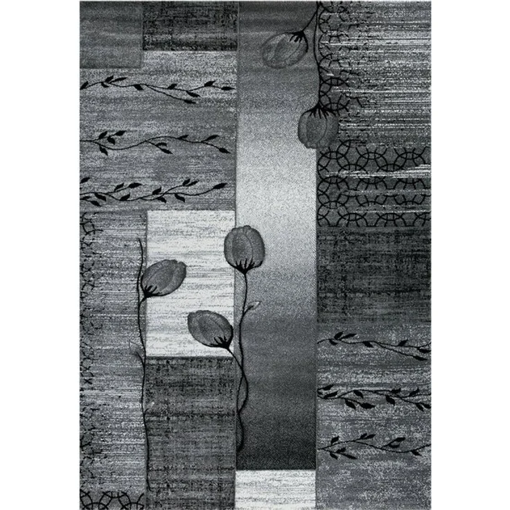 Vimoda Teppich Wohnzimmer teppich Schlafzimmer, Rechteckig, Höhe: 13 mm, Blumen Motiv, meliert,designer Läufer dicht – Bild 4
