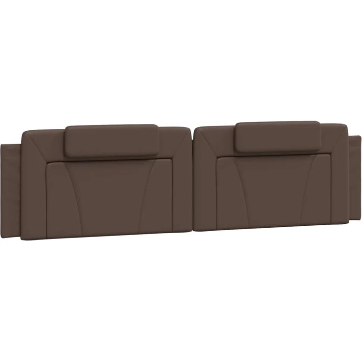 vidaXL Kopfteil-Kissen Braun 200 cm Kunstleder 374816 – Bild 2