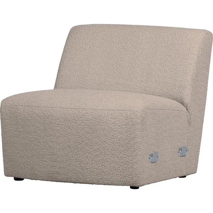 Modulsofa Coco 1-Sitzer aus Boucle-Stoff, Sand