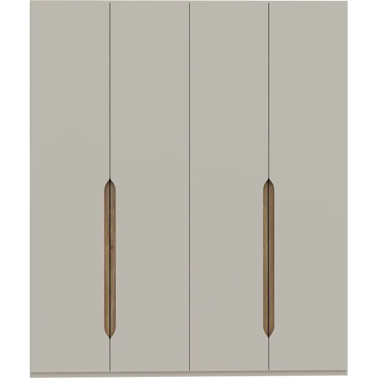 Drehtürenschrank >EDWAL< in sandfarbig / Mauvelle Eiche Dekor - 177,5x210,5x54,2cm (BxHxT)