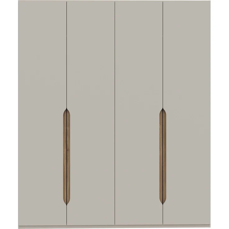 Drehtürenschrank >EDWAL< in sandfarbig / Mauvelle Eiche Dekor - 177,5x210,5x54,2cm (BxHxT) – Bild 1