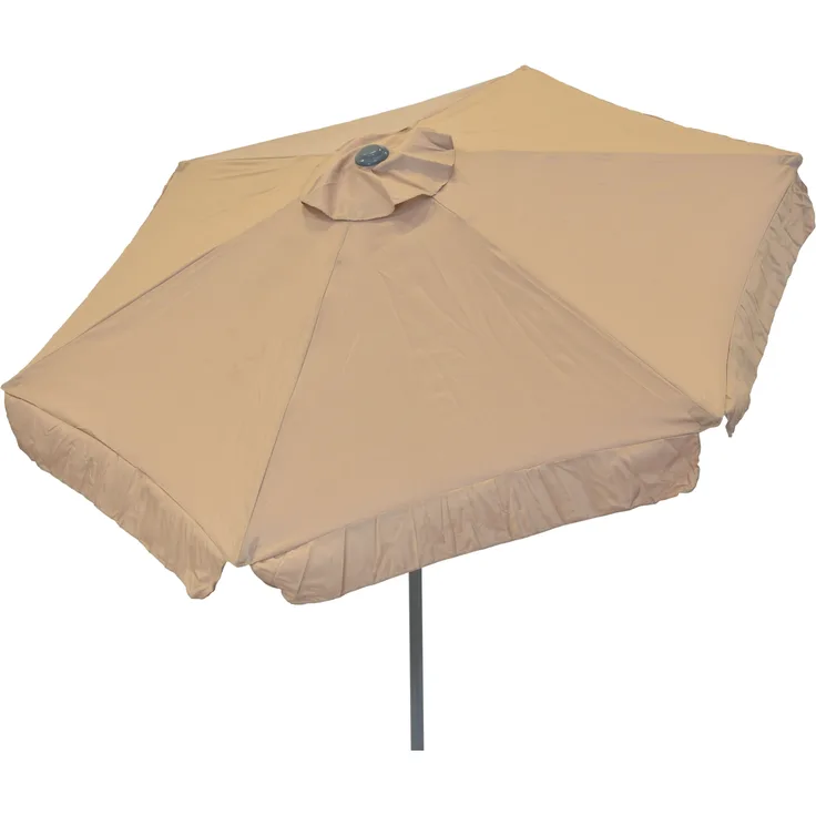 Sonnenschirm, rund 230 cm, beige