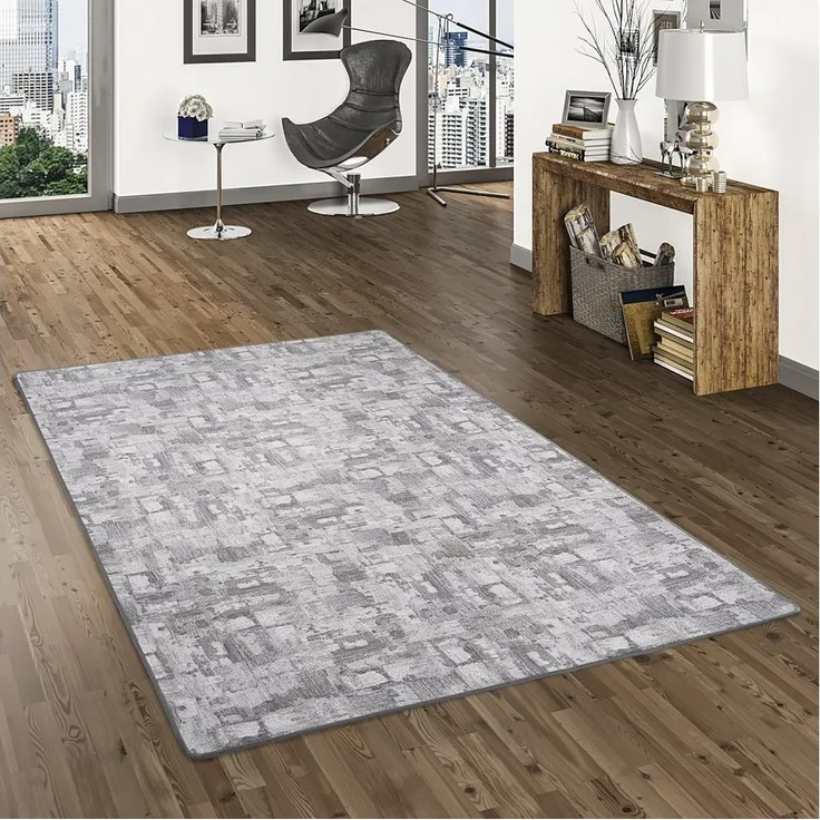 Snapstyle Designteppich Feinschlingen Velour Teppich Strong Trend, Rechteckig, Höhe: 4 mm