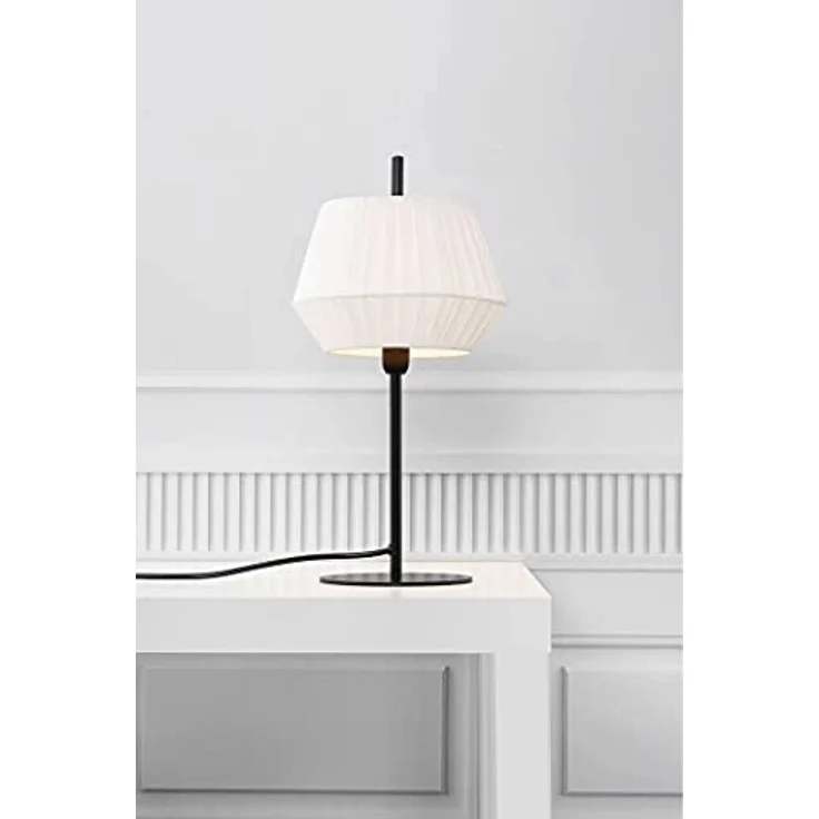 Nordlux Dicte Tischleuchte E14, moderne Schreibtischlampe in Weiß – Bild 5