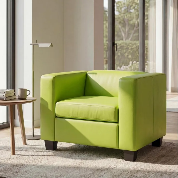MCW Sessel Lille, Bequemes Polster, Lounge-Stil, Kunststofffüße, Hohe Standfestigkeit