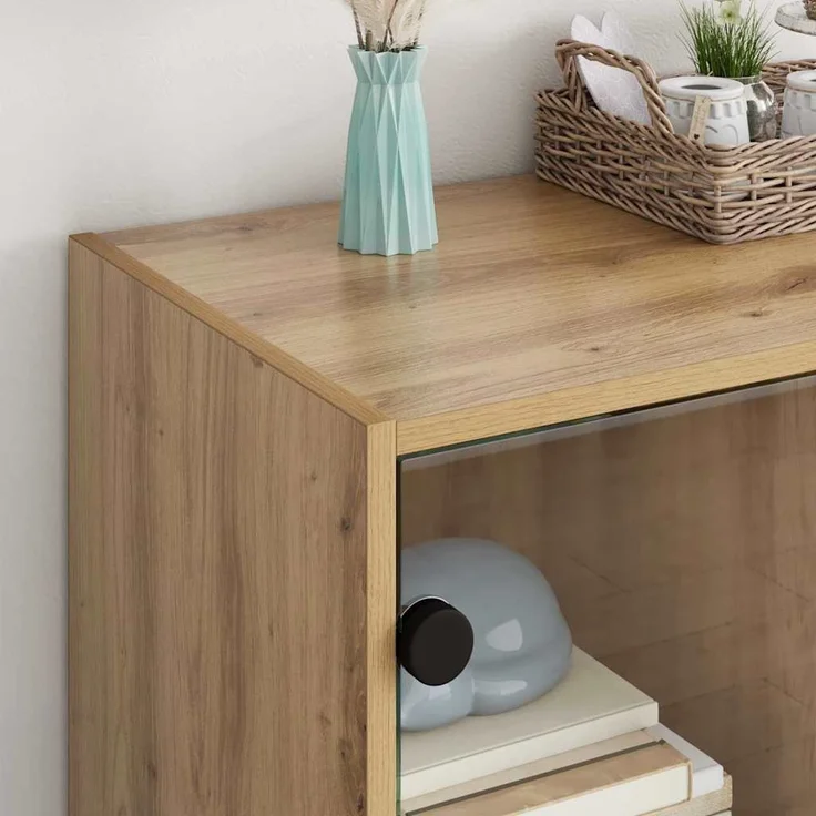 vidaXL Seitenschrank Artisan-Eiche 68 x 37 x 75,5 cm Holzwerkstoff 886247 – Bild 3