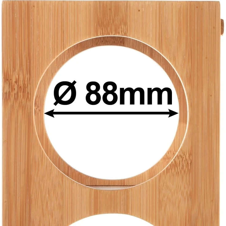 Gräfenstayn Weinregal CUBE - stapelbar aus Bambus-Holz für 5 Wein-Flaschen zum Stellen, Wand-Montage erweiterbar Weinflaschenhalter Weinkiste Flaschenregal – Bild 5
