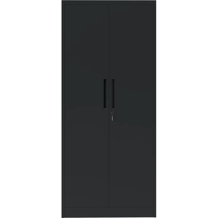 STEELSØN 'Regulus' Garderobenschrank mit 6 Fächern und Kleiderstange, Metall, schwarz, 175x40x80 cm, abschließbar, inkl. Schloss – Bild 14