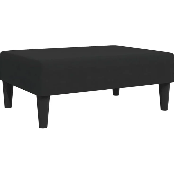 vidaXL Fußhocker Schwarz 77x55x31 cm Samt 379560 – Bild 2