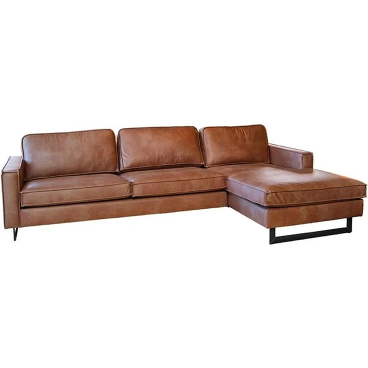 KAWOLA Ecksofa VILNIUS, Couch L-Form mit Longchair rechts oder links Lederfaserstoff – Bild 4