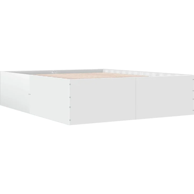 vidaXL Bettgestell Weiß 150x200 cm Holzwerkstoff 3280916 – Bild 6