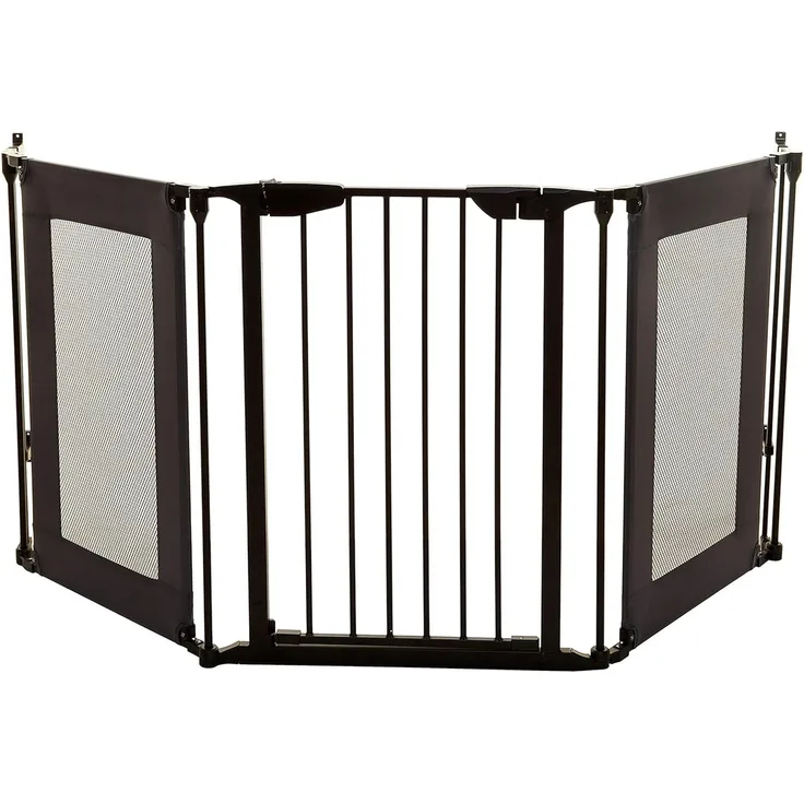 Dreambaby F2060BB Denver 3 Panel Adapta-Gate Gewebe/Metall (passend 85. 5-200cm) schwarz