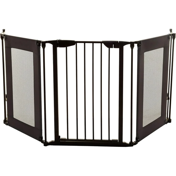 Dreambaby F2060BB Denver 3 Panel Adapta-Gate Gewebe/Metall (passend 85. 5-200cm) schwarz – Bild 1