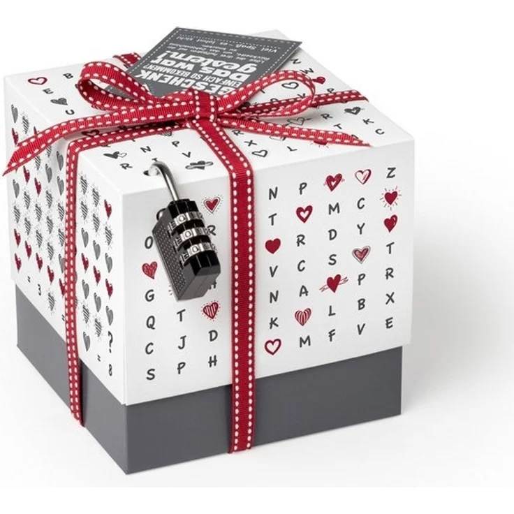 SURPRISA Geschenkbox Geschenkbox mit Samt und Glanz, Rätselbox für Geschenke und Gutscheine, zum Valentinstag, Jahrestag, Hochzeitstag – Bild 4