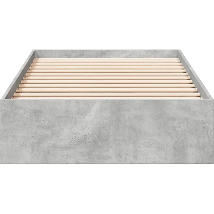 vidaXL Bettgestell mit Schubladen Betongrau 90x190 cm Holzwerkstoff 3280709 – Bild 3