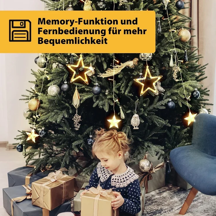 SALCAR 1,5m Christbaumbeleuchtung mit Ring – Bild 4