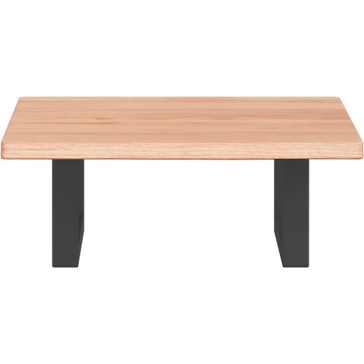 vidaXL Waschtischplatte mit Halterung Stahl und Massivholz Eiche 3302557 – Bild 3