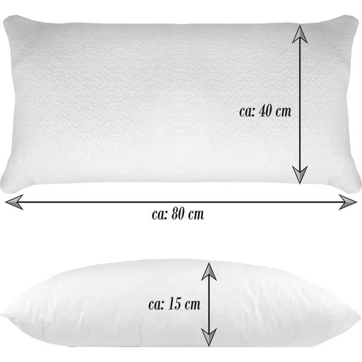 Kühlendes Kopfkissen 40x80cm - Kühlkissen - Öko Tex, Temperaturregulierend - Nackenstützkissen Kühl Effekt – Bild 7