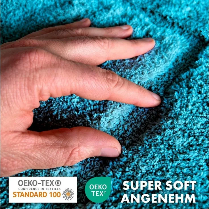 Kubus Badematte Atlas, Rutschhemmende Rückseite, Reckteckig, Polyester, In verschiedenen Größen & Farben