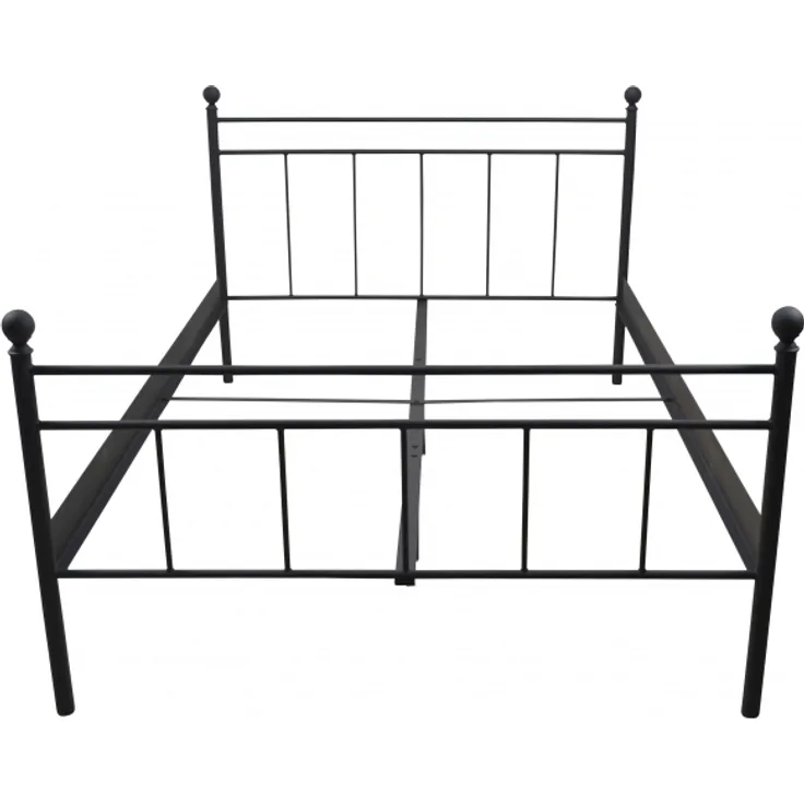 Metallbett "Rubi" 180x200 cm, schwarz