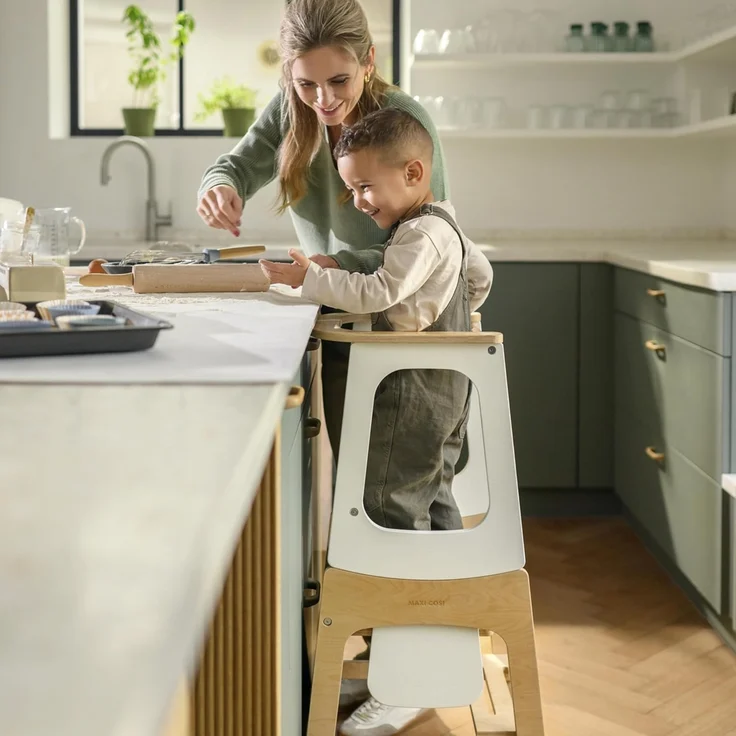 Maxi-Cosi 'Toucan' Lernturm mit integrierter Tafel, Holz natur, 91 x 46 x 43,4 cm – Bild 12