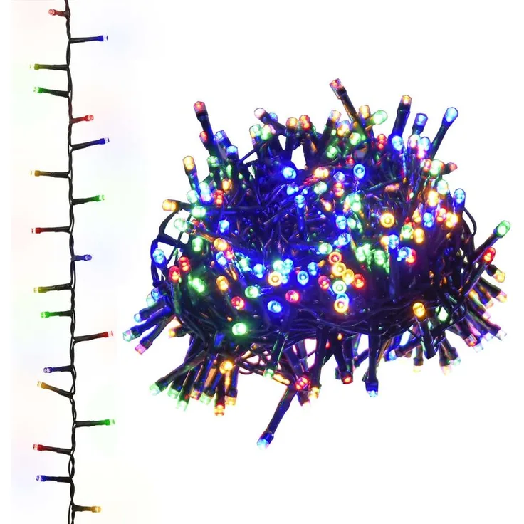 vidaXL LED-Lichterkette mit 400 LEDs Mehrfarbig 13 m PVC 343257