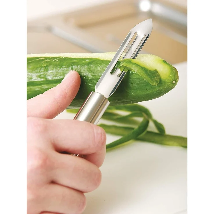 Silit Schälmesser Classic Line, Gemüseschäler 19 cm, Edelstahl, präzise, Kartoffelaugenentferner – Bild 3