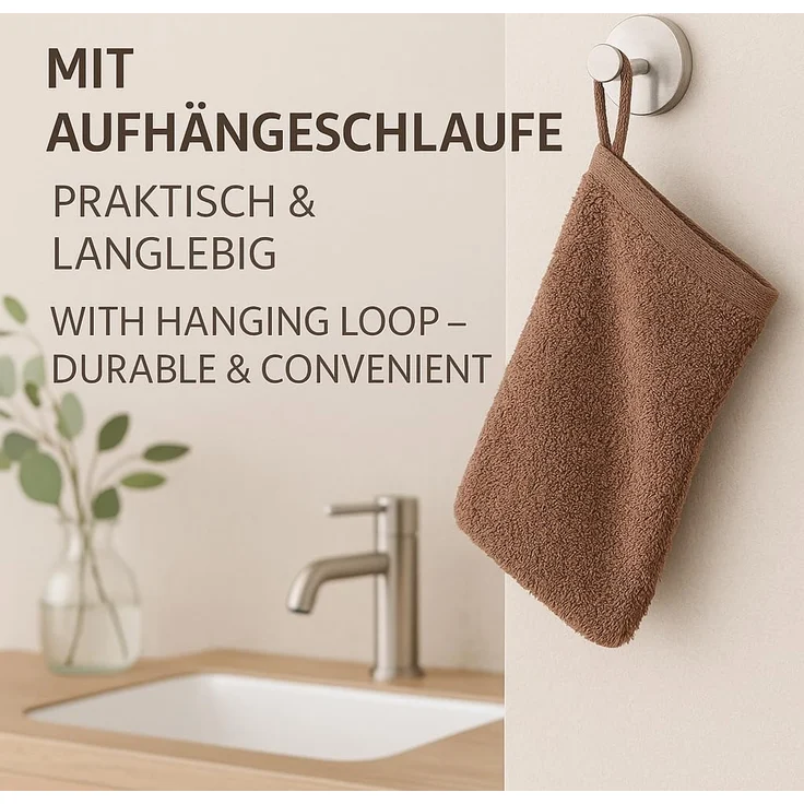 Betz Waschhandschuh 10-tlg. PREMIUM Größe 16 cmx21 cm, Baumwolle (Set, 10-St), 100% baumwolle – Bild 4