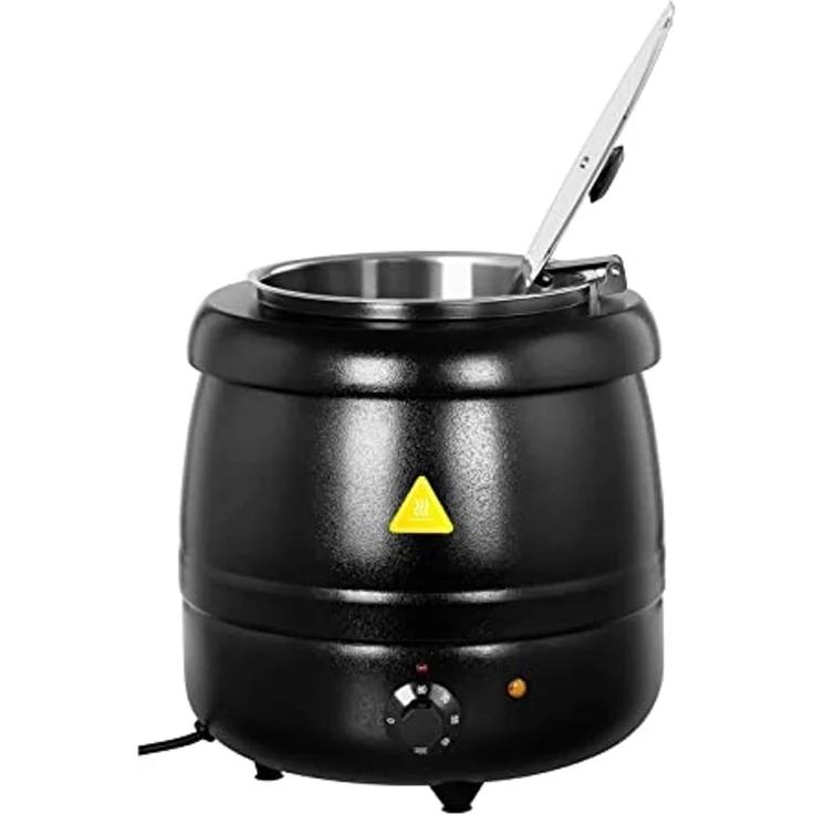 Royal Catering Suppentopf Elektrisch Suppenkessel 10L 400W Suppenwärmer, Edelstahl, Stahl (pulverbeschichtet) – Bild 2