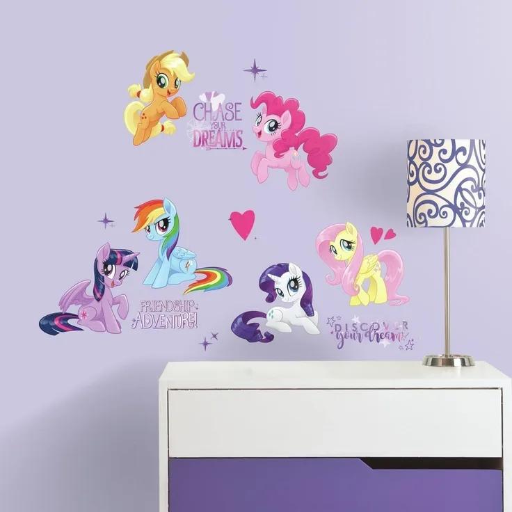 wandaufkleber My Little Pony vinyl 13 Stück
