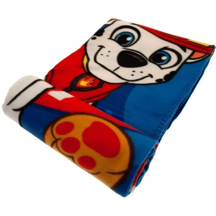 Paw Patrol XL Kuscheldecke 170x130 cm Fleecedecke mit Chase Marshall und Skye