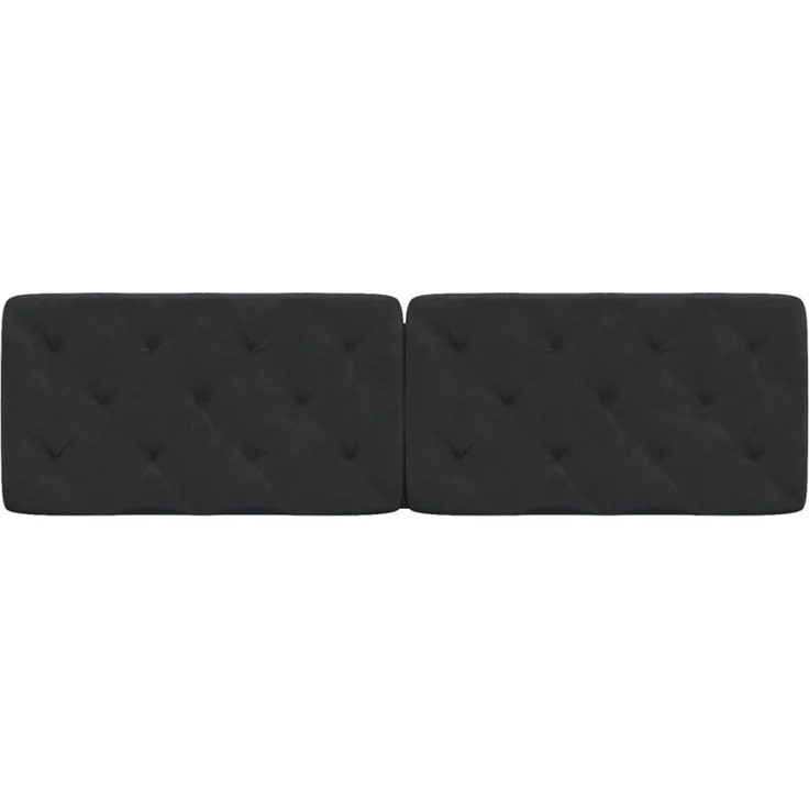 vidaXL Kopfteil-Kissen Schwarz 180 cm Samt – Bild 7
